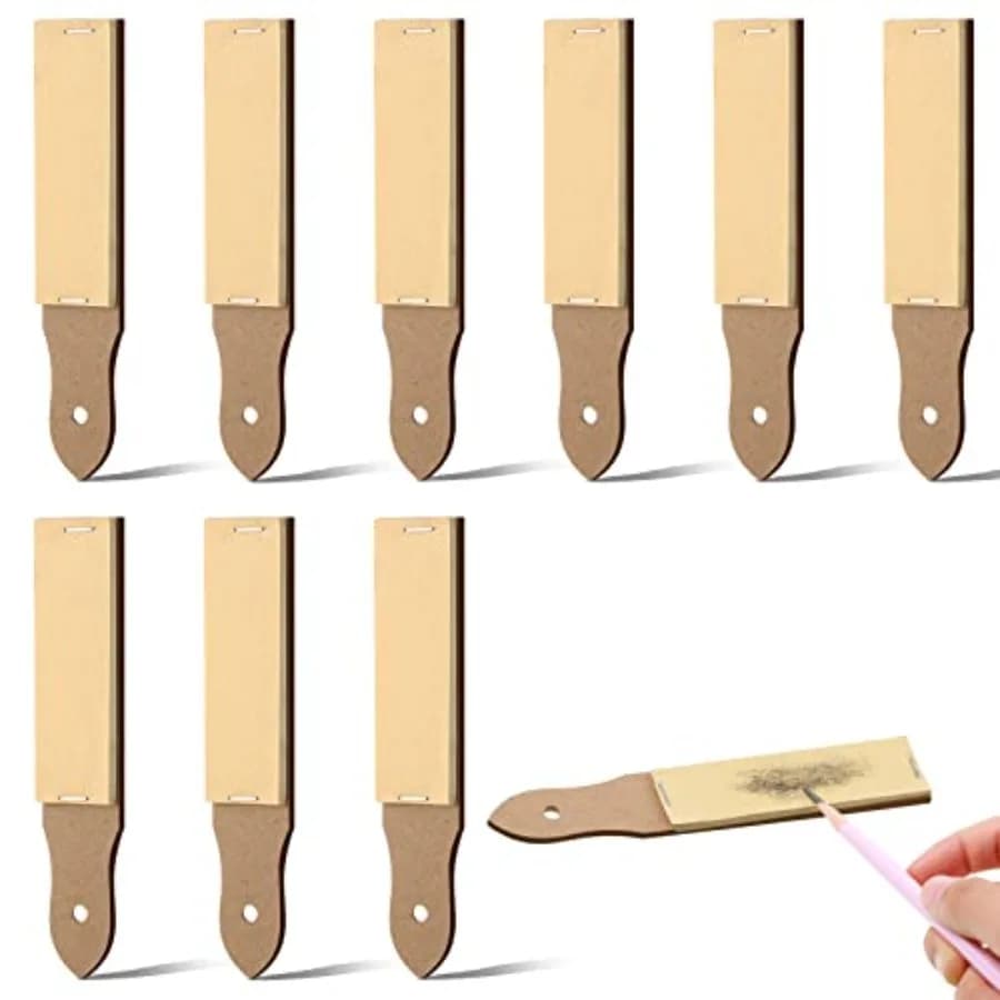 Sandpaper Sharpener Sketch Sandpaper Pencil Sharpeners for Artists Charcoal Pencil Pointer for Adults Teens Pastel Sticks Drawi