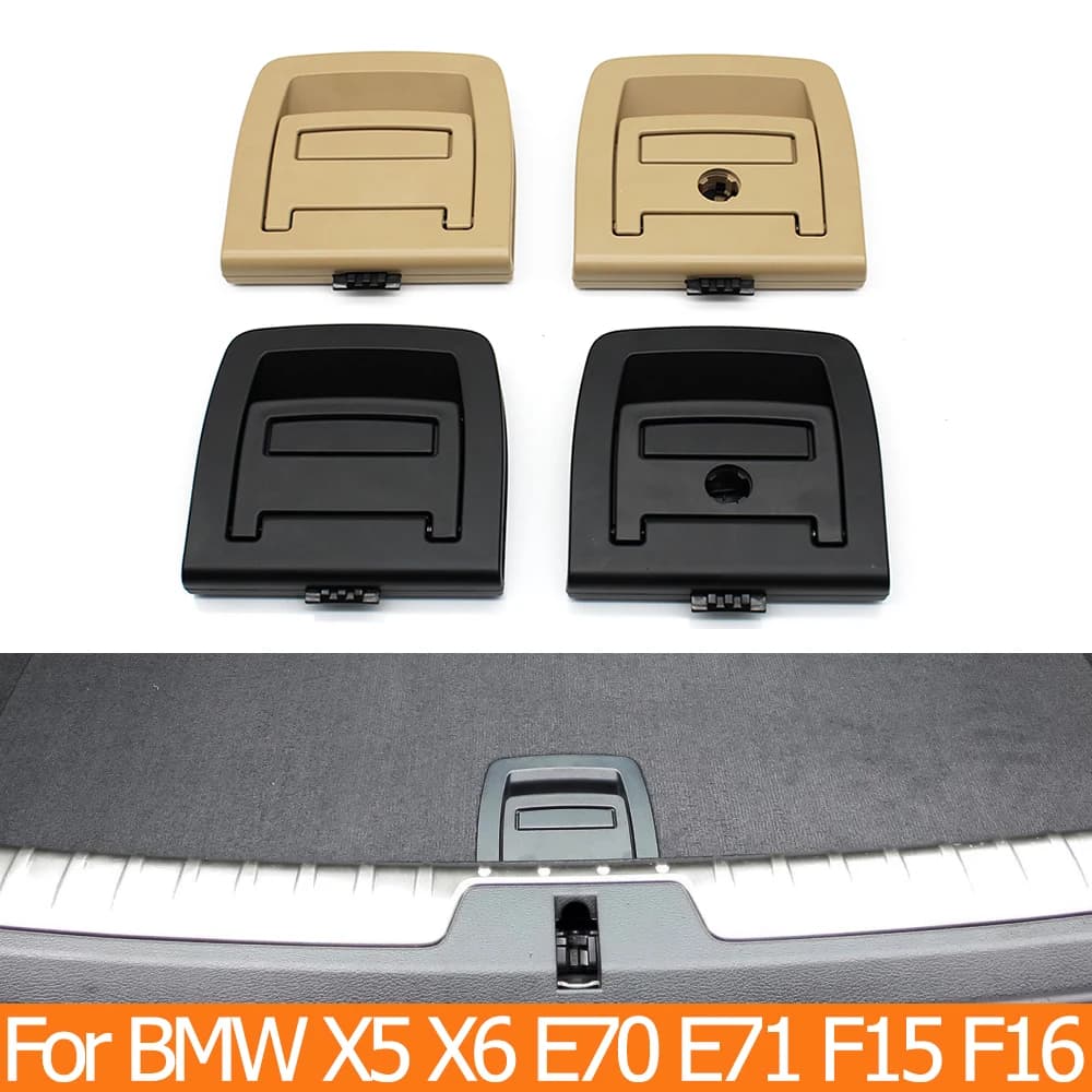 Pop Auto Baule Posteriore Bagagli Coda Copertura Zerbino Pavimento Tappeto Maniglia Pulsante di Chiusura Per BMW X5 X6 E70 E71 E72 F15 F16 5GT F07 51479120283