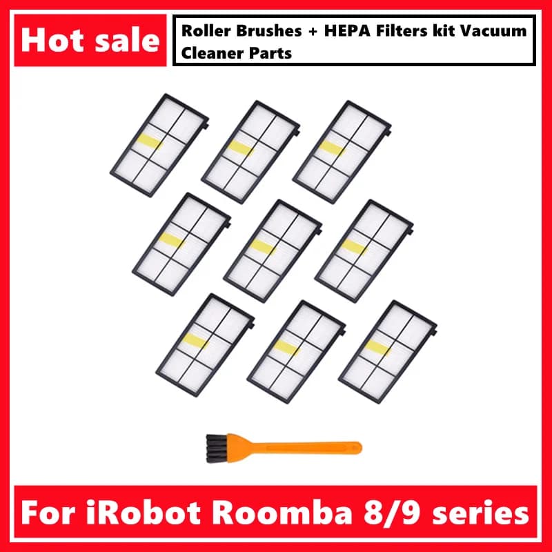 Spazzole a rullo + kit filtri HEPA per iRobot Roomba 800 860 865 866 870 871 880 885 886 890 900 960 966 980 Parti per aspirapolvere