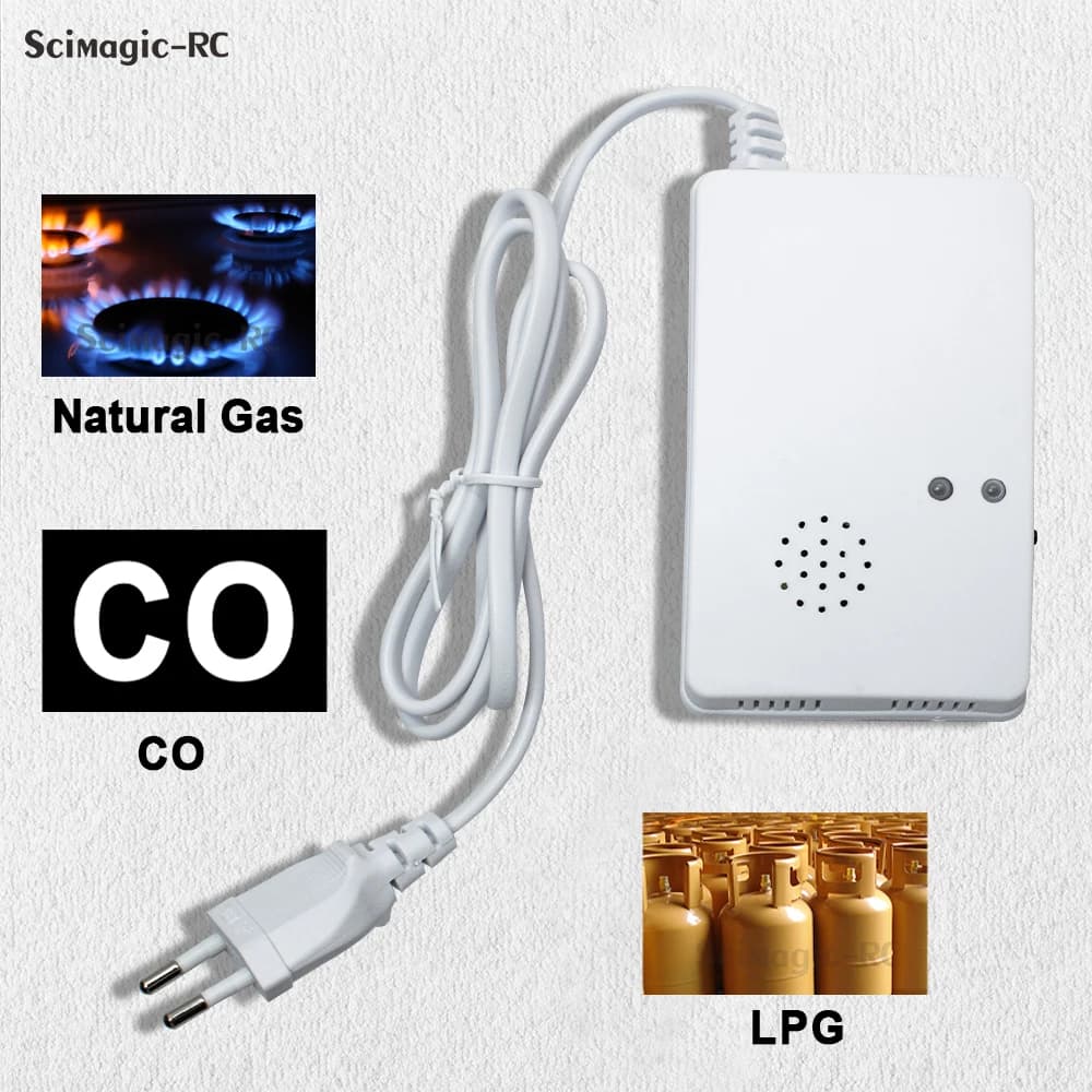 Rilevatore di monossido di carbonio Rilevatore di gas propano Allarme perdite di gas e per il rilevamento di gas GPL, metano e carbone da cucina