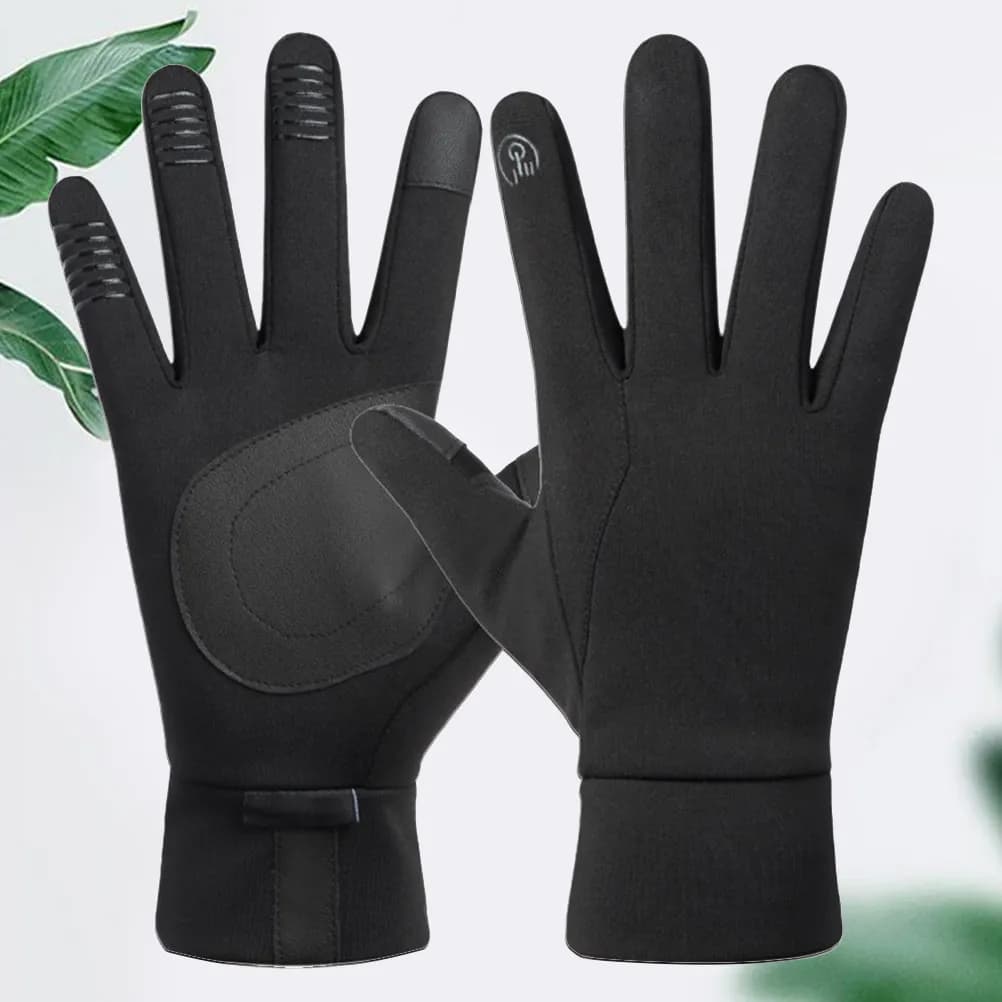 1 Paio di Guanti da Ciclismo Ergonomici Antivento Impermeabili Touch Screen Antiscivolo per Mountain Bike, Bici da Strada e Attività all'Aperto