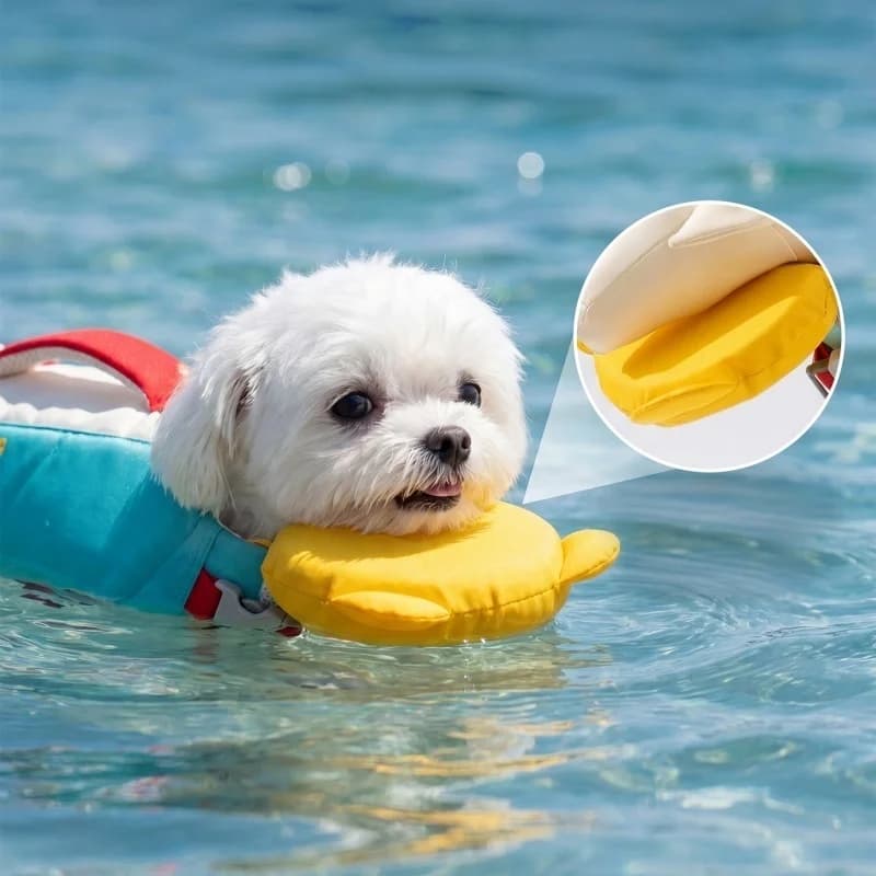 2026NEW Strong Buoyancy Dog Life Jacket Waterproof Adjustable Dog Swimming Suit Breathable Quick Drying Dog Life Preserver Beach
