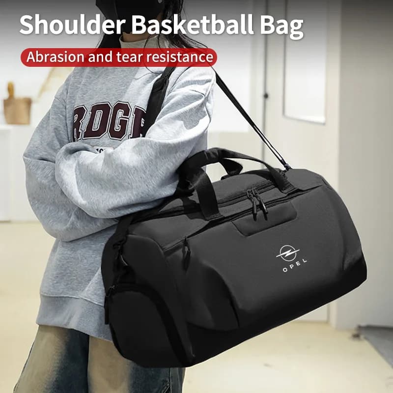 Car Styling Gym Bag Large Capacity Sports Tote Travel Shoulder Backpack For Opel Antara Ampera Corsa Astra Insignia Vectra Zafir