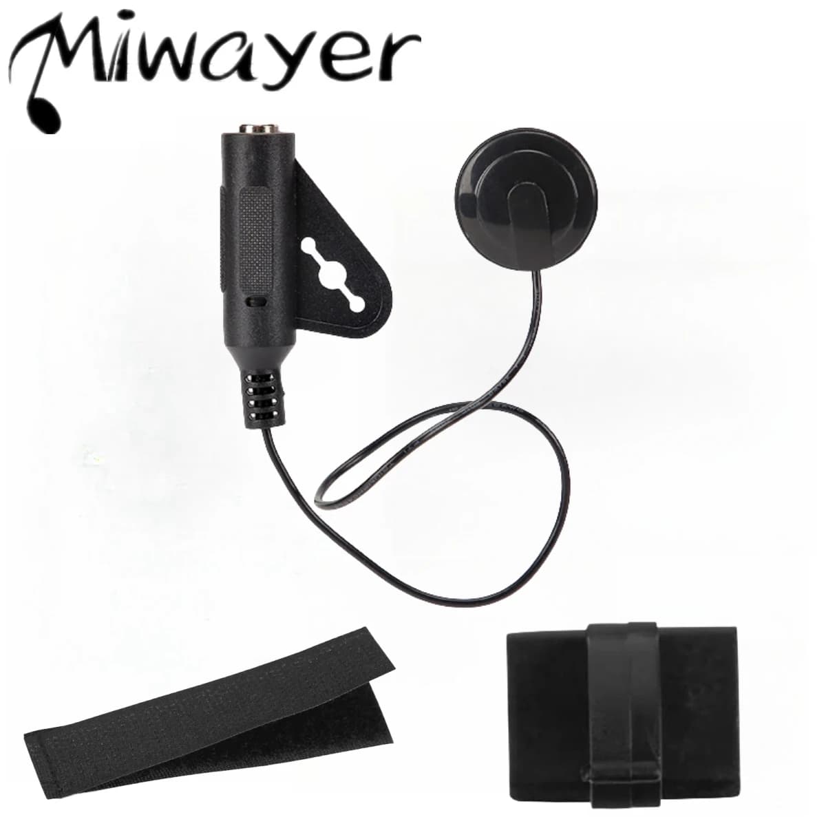 Miwayer Microfono a contatto Pickup piezoelettrico Chitarra acustica Microfono Pickup Violoncello Banjo Ukulele Mandolino Violino Accessori per chitarra