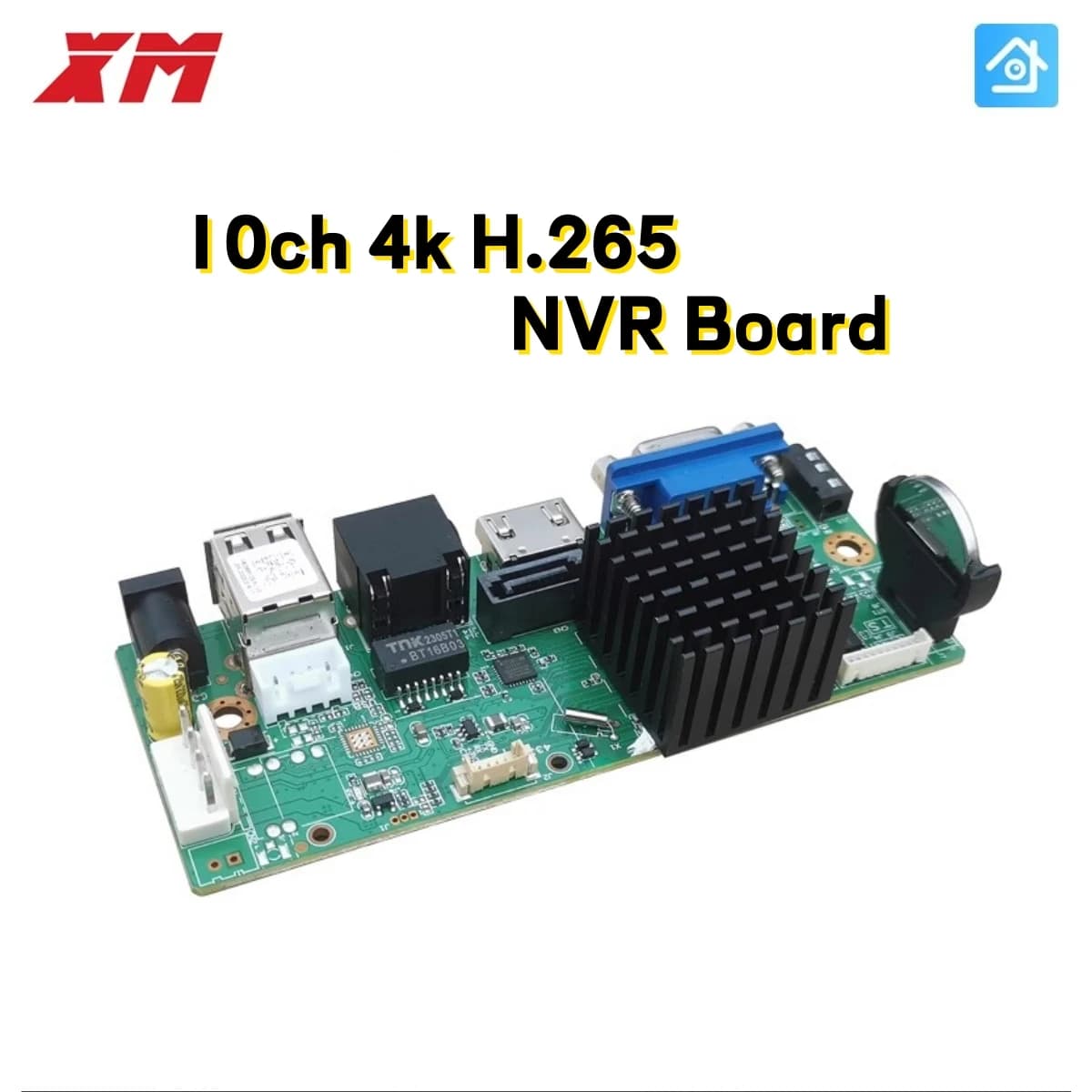 XM Originale H.265 10CH 4K 5MP CCTV NVR sicurezza Videoregistratore di rete supporto protocollo ONVIF Smartphone PC per sistema di telecamere IP