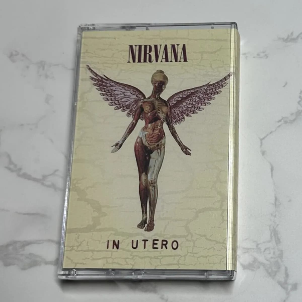 Nirvana in Utero - Cassetta Audio con Libretto di Testi, Album di Musica Grunge Rock Vintage per Ascolto e Collezione