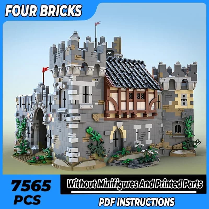 Moc Mattoni da costruzione Fortezza Modello Fabbro Castello Tecnologia Blocchi modulari Regali di festa Giocattoli per bambini Set fai da te Assemblaggio