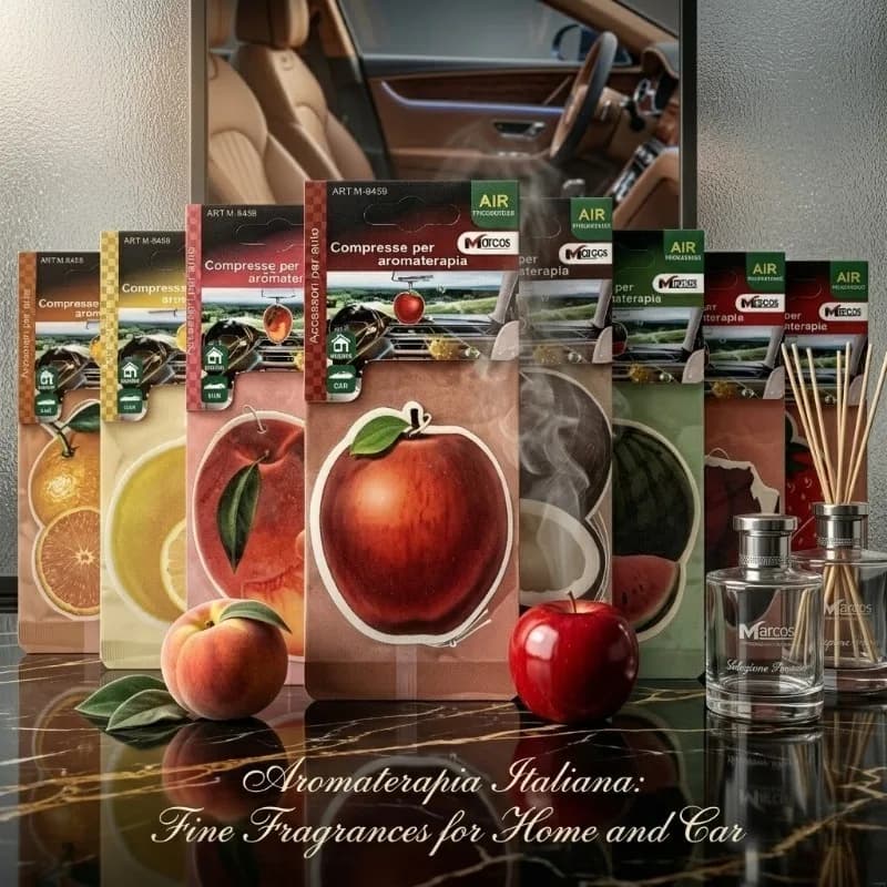 Fruit Scent Hanging Car Freshener | Natural Tea Paper, Long Lasting Scent, Decor & Odor Purifier for Car