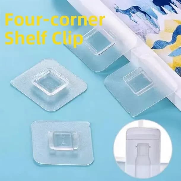 No-Drill Fixed Square Hook Soap Dish Holder Rack Waterproof Moisture-Proof Adhesive Patch Home Fabric Curtain Door Mat Access...