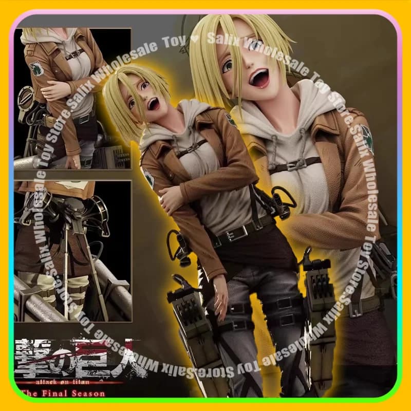 Disponibile Statuetta Anime Attack on Titan di 28cm, Figura di Annie Leonhart in PVC, Modello da Collezione per Decorazione, Giocattolo da Regalo di Compleanno