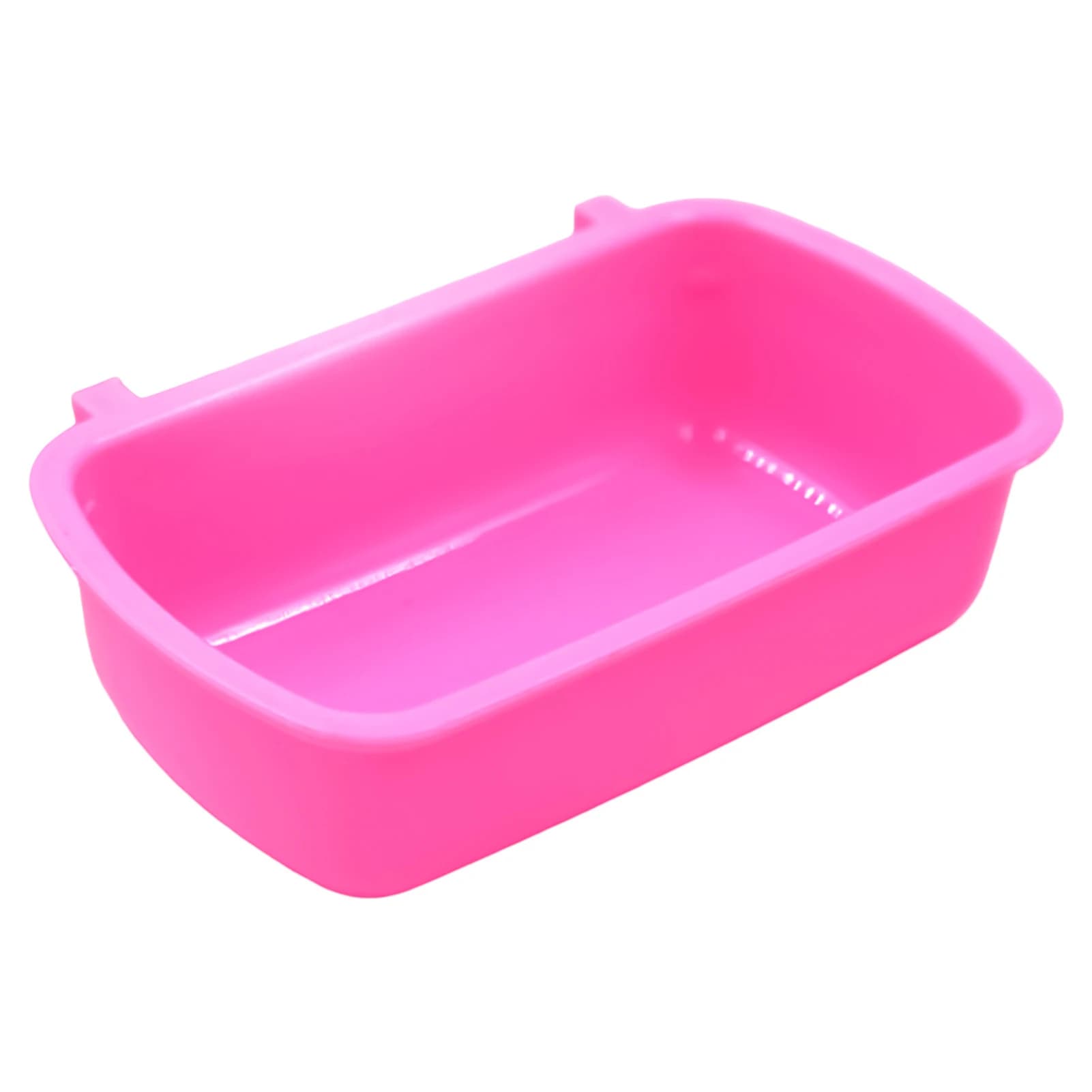 Pet Hook Food Box Bowl Hanging Feeder Dish For Hamster Small Animal Pet Supplies Clip-on Rectangular Basin Cage Accessories