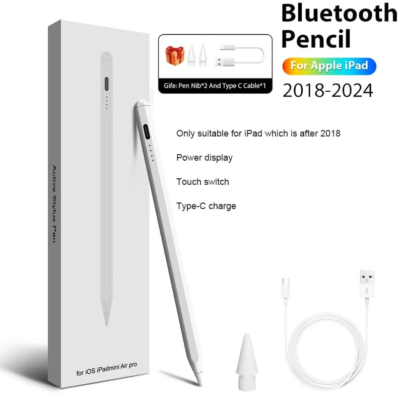 Penna touch stile penna ottica adatta per stilo Apple. iPad A16, 2025 Pro 13 pollici, 12,9 pollici, 11 pollici Air 5, 4, 3, M2, M3, M4, M