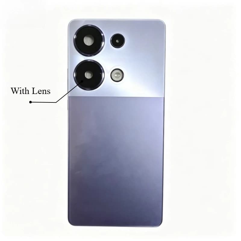 Back Glass Cover For Redmi Note13 Pro 4G 23117RA68G Back Door Replacement Battery Case, Rear Housing Cover With Camera Lens