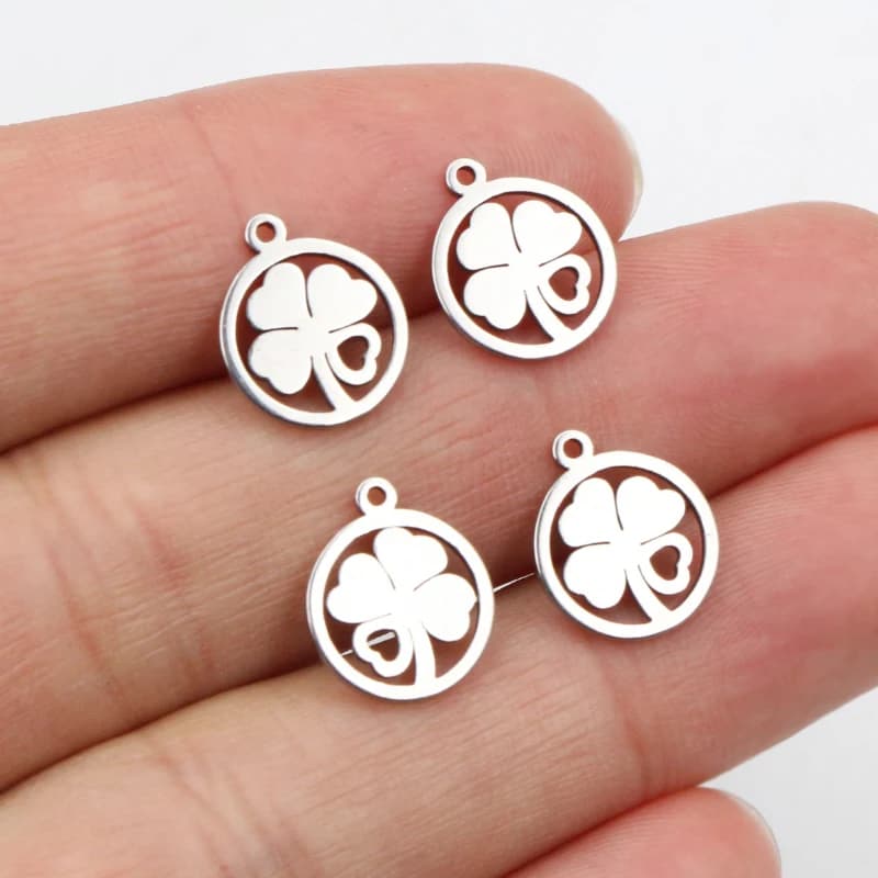 30pcs 12x10mm Charms 316 Stainless Steel Charms handmade Craft pendant Jewelry Making,DIY for necklace