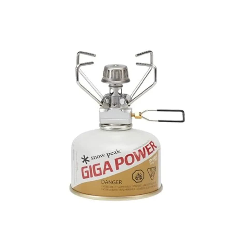 Fornello GigaPower per Campeggio e Escursionismo, Leggero con Accensione Automatica