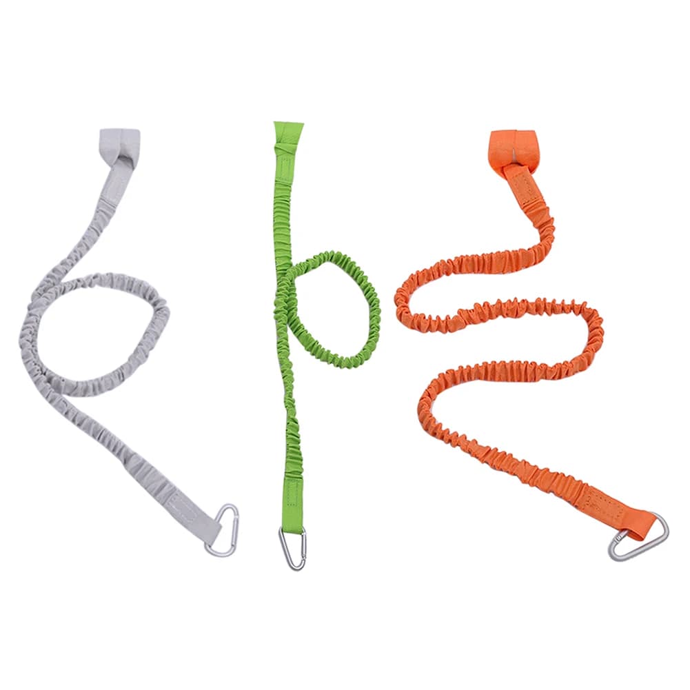 Kayak Paddle Leash Anti-lost Rope Heavy Duty Surfing Stretchable Lanyard with Buckle Portable for Kayak Canoe Surfboard