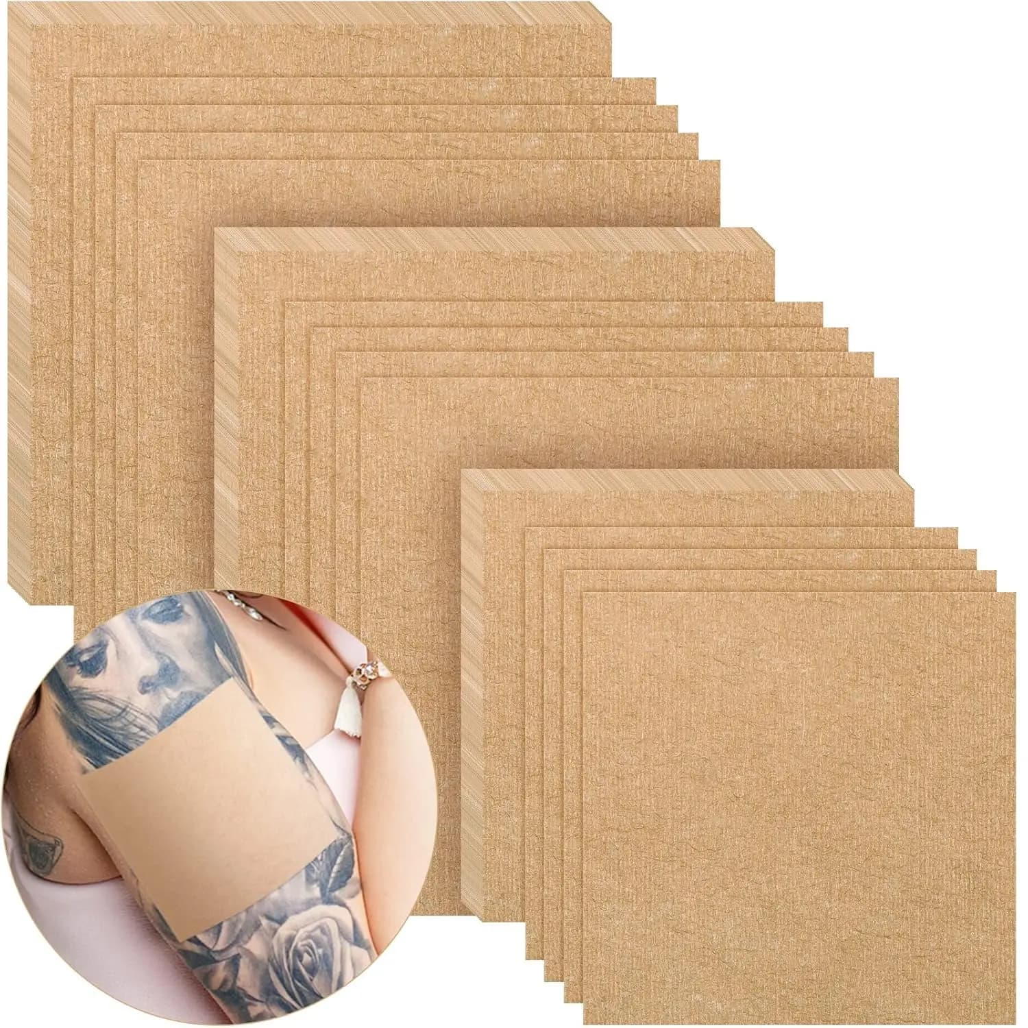150 pcs Tattoo Cover Up Tape Tattoo Faile Conceal Breathable Sticker Medium Thin Patch Makeup Skin Concealing Tape to hide the ski