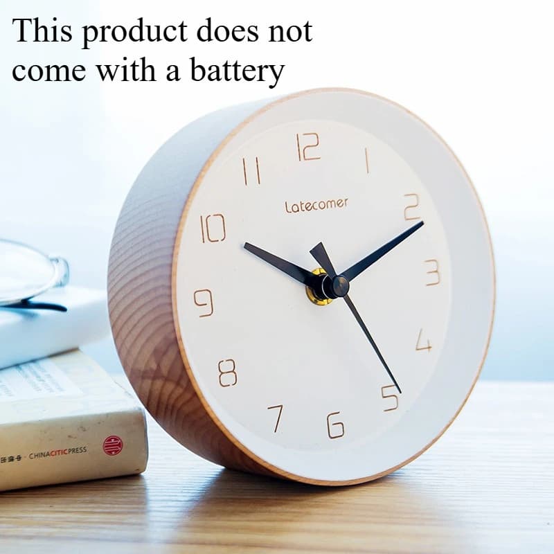 Orologio a pendolo creativo in legno Ornamentale Decorazioni per la casa Camera da letto Soggiorno Orologio elettronico da tavolo