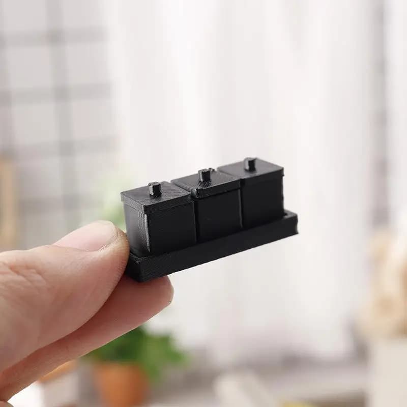 Giocattolo in Miniatura 1/12 Barattolo di Spezie per Cucina Casa delle Bambole