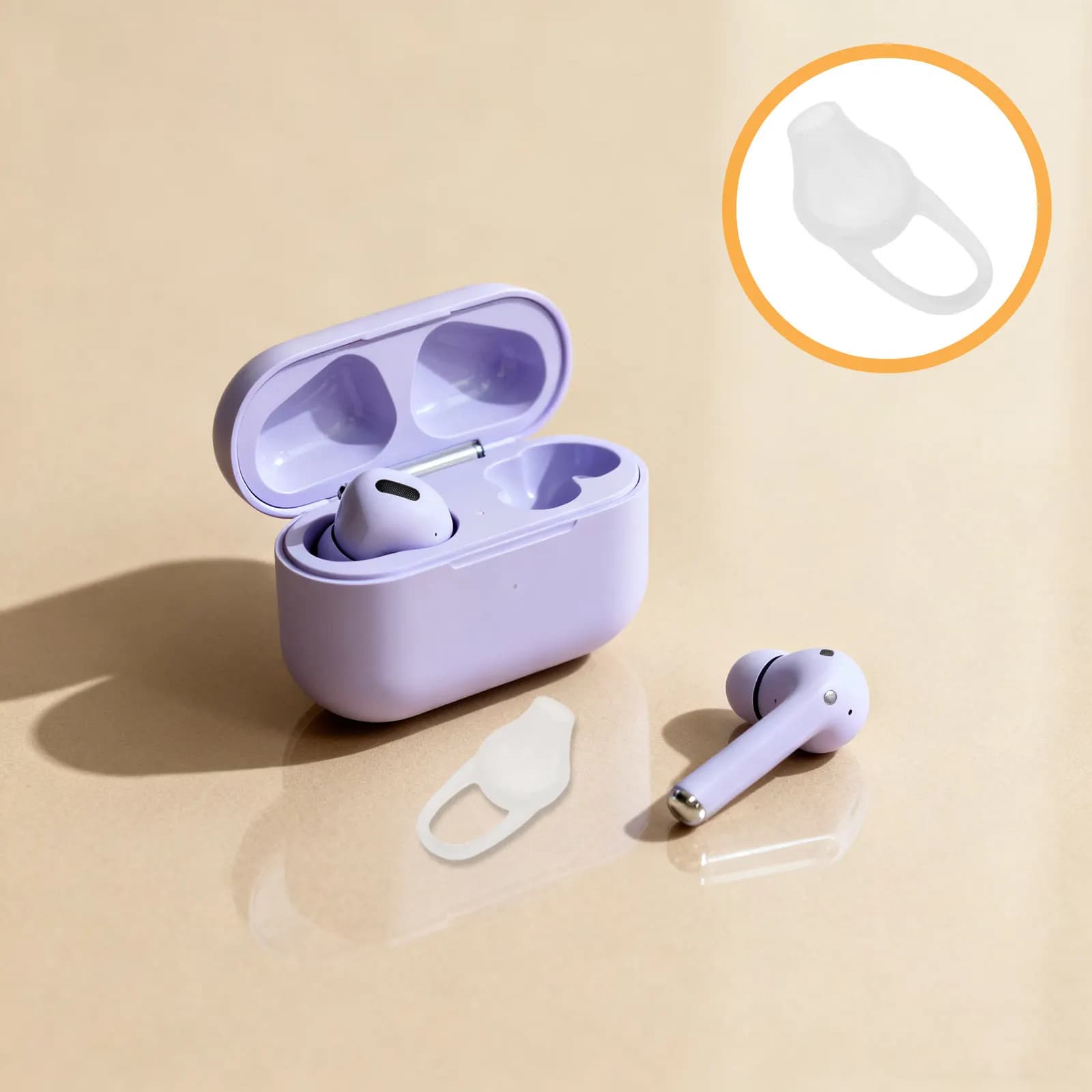 50Pcs Earbuds Tip Replacement Soft Eartips Protective Sleeve Noise Isolation Ear Bud Covers for Wireless in-Ear