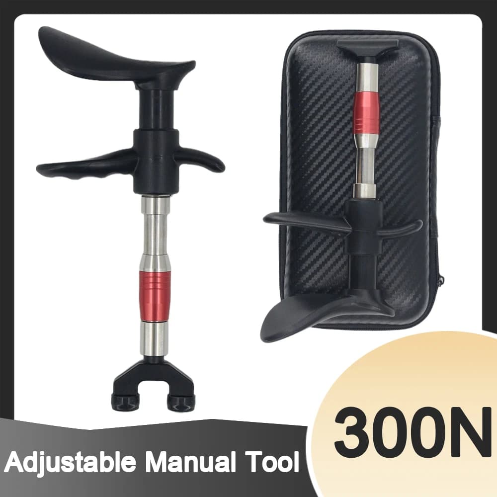 300N Manual Chiropractic Adjustment Tool Portable Vertebration Correction Gun Pain Relief Spalla Massage knife 4 heads