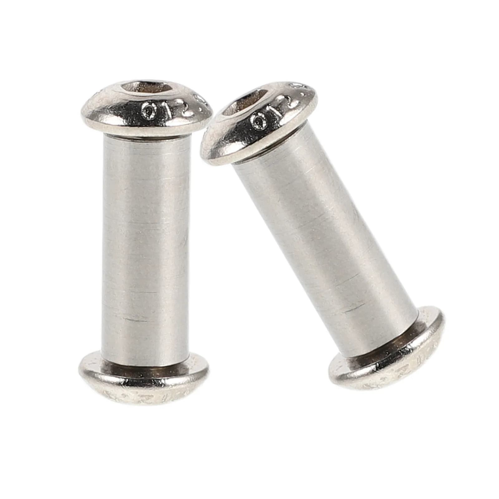 2Pcs Kitchen Knife Handle Rivet Kit 7x18mm Stainless Steel Rivet Nuts and Solid Pins Anti-Rust Cutlery Rivets for DIY Knife