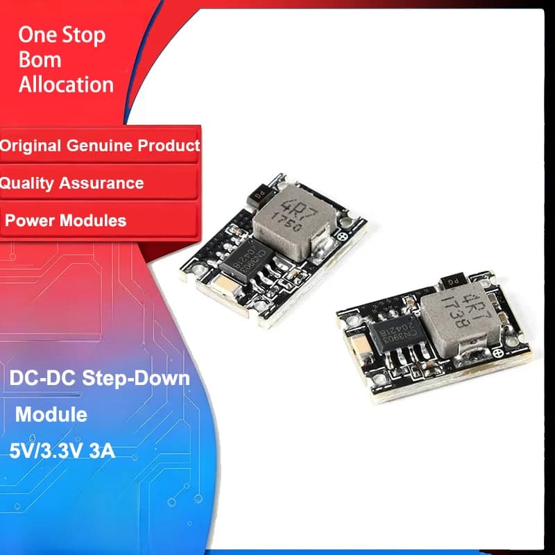 DC-DC Buck Power Module 5V-30V Input To 3.3V/5V Output 3A Mini Step-Down Car Power Supply Electronic Components for Arduino Diy