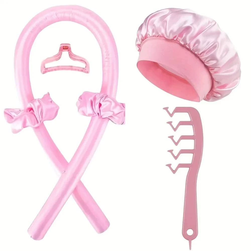 6PCS No Heat Curling Rod Soft Headband Hair Bigodino No Heat Hair Rollers During Night Pigri Curling Headphones for Sleeping Hair Tools For Styling