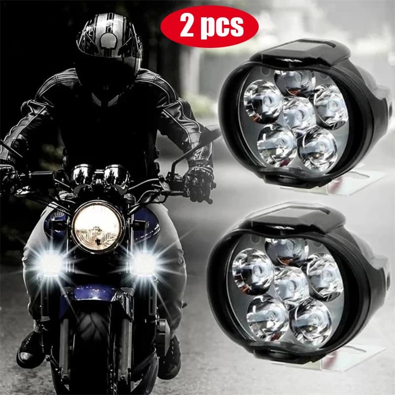 Interruttore fari moto a LED Faro superluminoso impermeabile Faretti moto Accessori per luci da lavoro per scooter ausiliari
