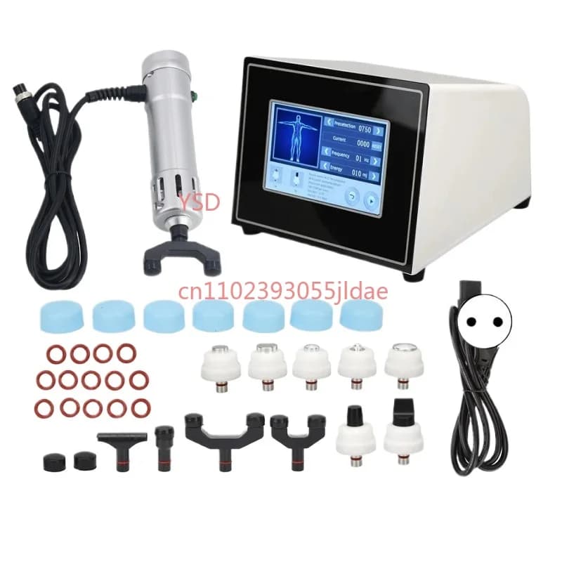 Shock wave therapy device for ED recovery, chiropratic massage gun, bone setting, pain relief, external physiotherapy tool