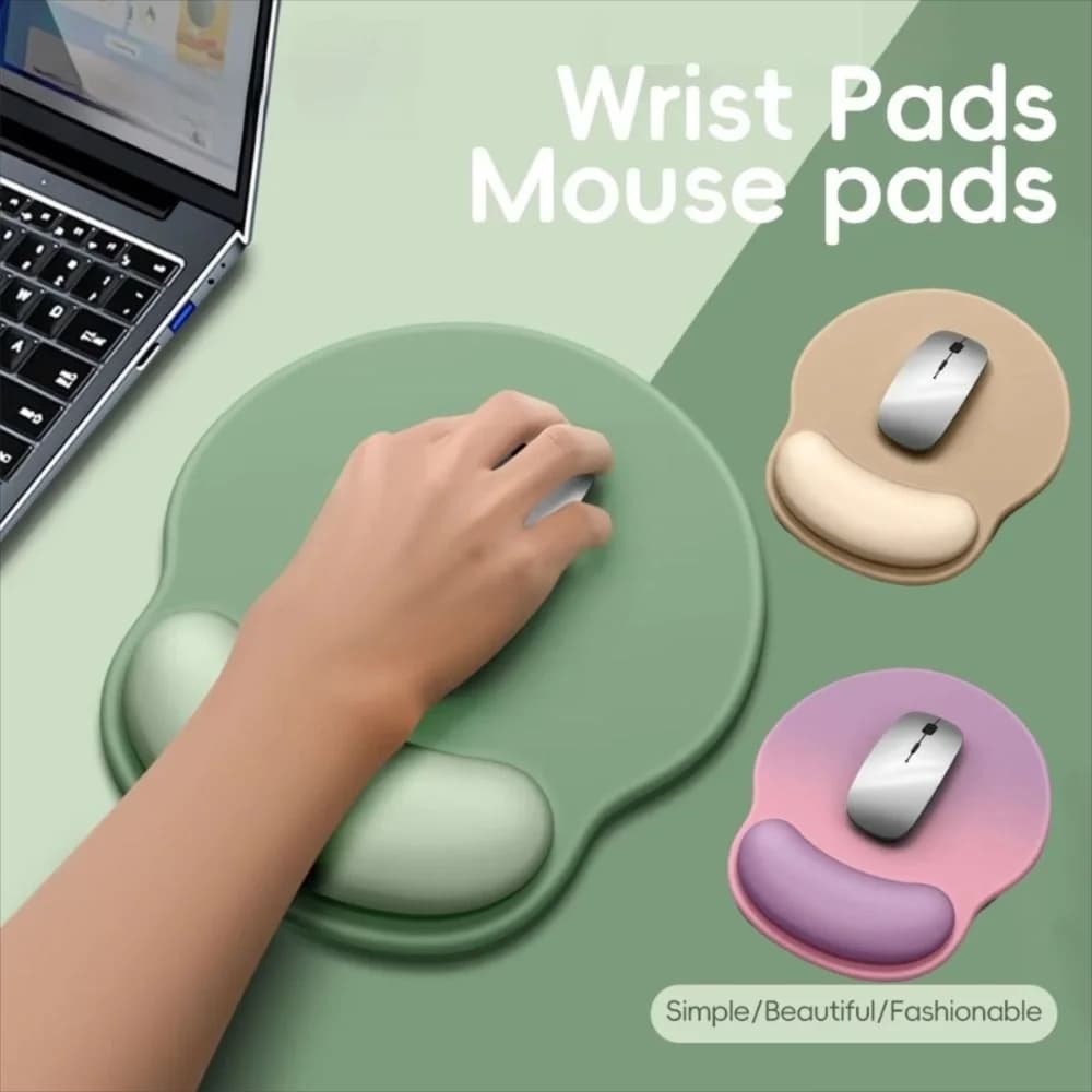 Tappetino per mouse sfumato antiscivolo durevole Silicone morbido Comodo poggiapolsi Tappetino per mouse ergonomico con superficie liscia Computer desktop