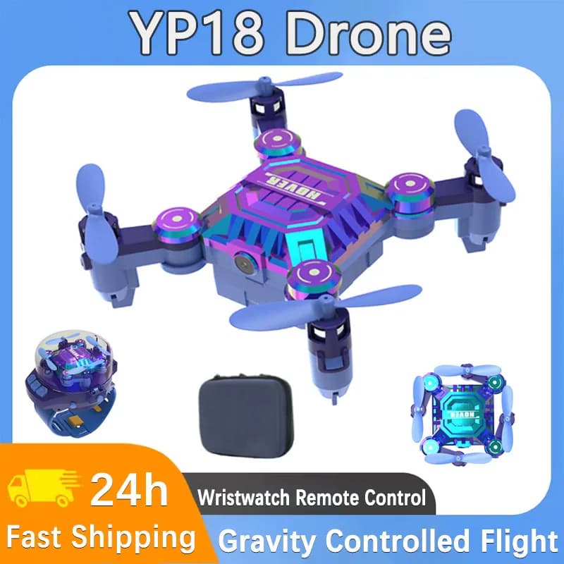 New mini drone YP18 with 4K HD camera to avoid obstacles Drone folding body gifts for festivals for adults and children