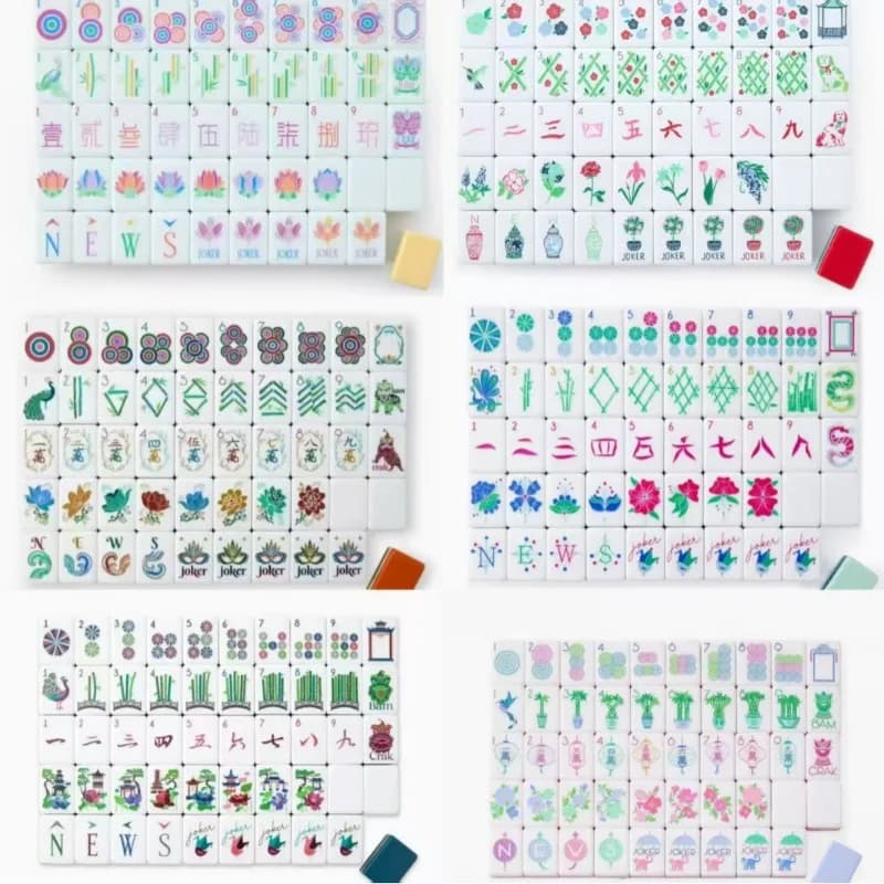 American mahjong tiles, No. 32 acrylic, No. 36 on the fourth floor, 160 hand-rubbed mahjong tiles, travel mahjong tiles are