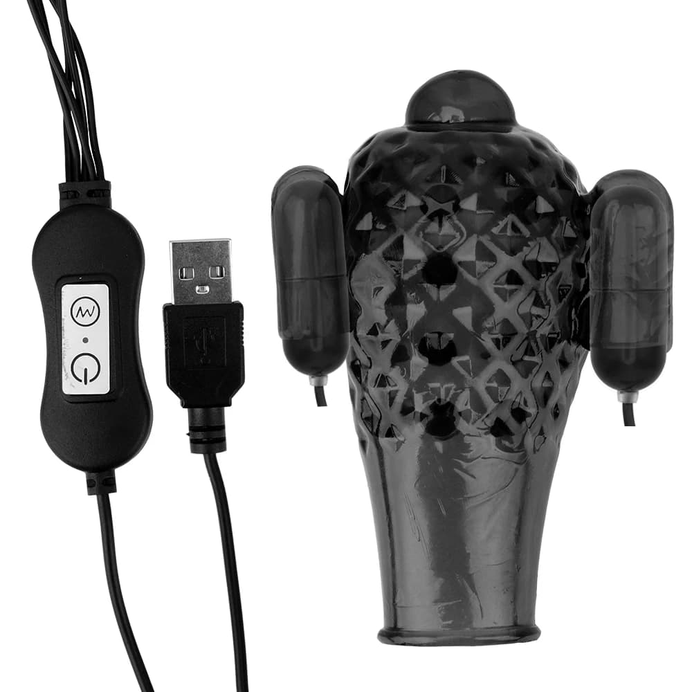 Vibratore per Glande, Anello per Allenamento del Pene, Massaggiatore per Pene, Giocattoli Sessuali per Uomo, Vibratore per Ritardare l'Eiaculazione