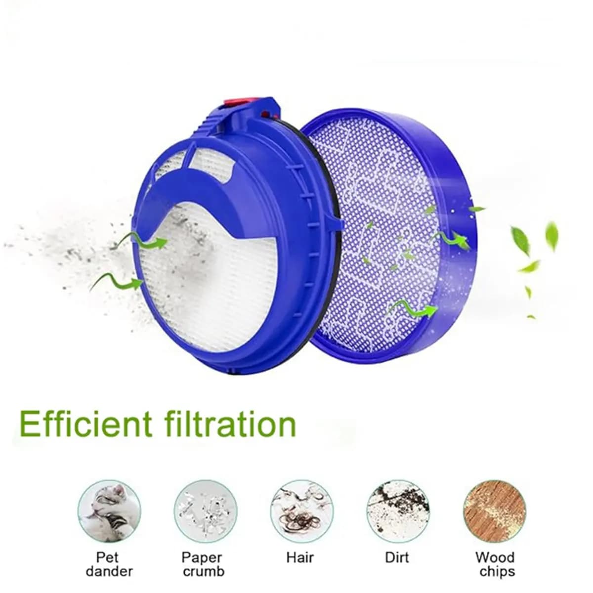 (ABJZ) Filtro per aspirapolvere Dyson DC25, ricambi per aspirapolvere portatile, filtro a sfera, pre-filtro lavabile, post-filtro