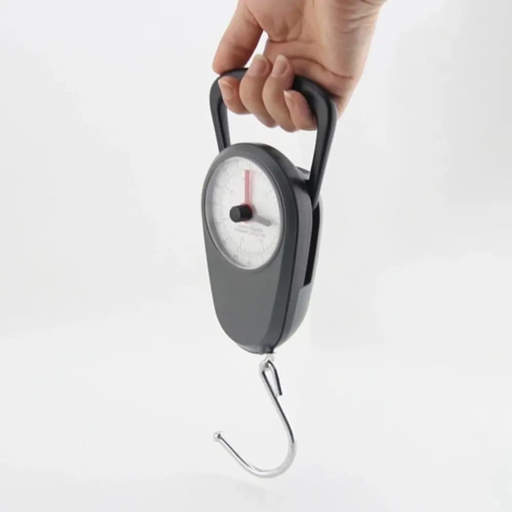 Bilancia Elettronica Portatile per Bagagli, Compatta e di Alta Precisione, con Metro a Nastro, Colore Casuale, Bilancia da Appendere per Valigie