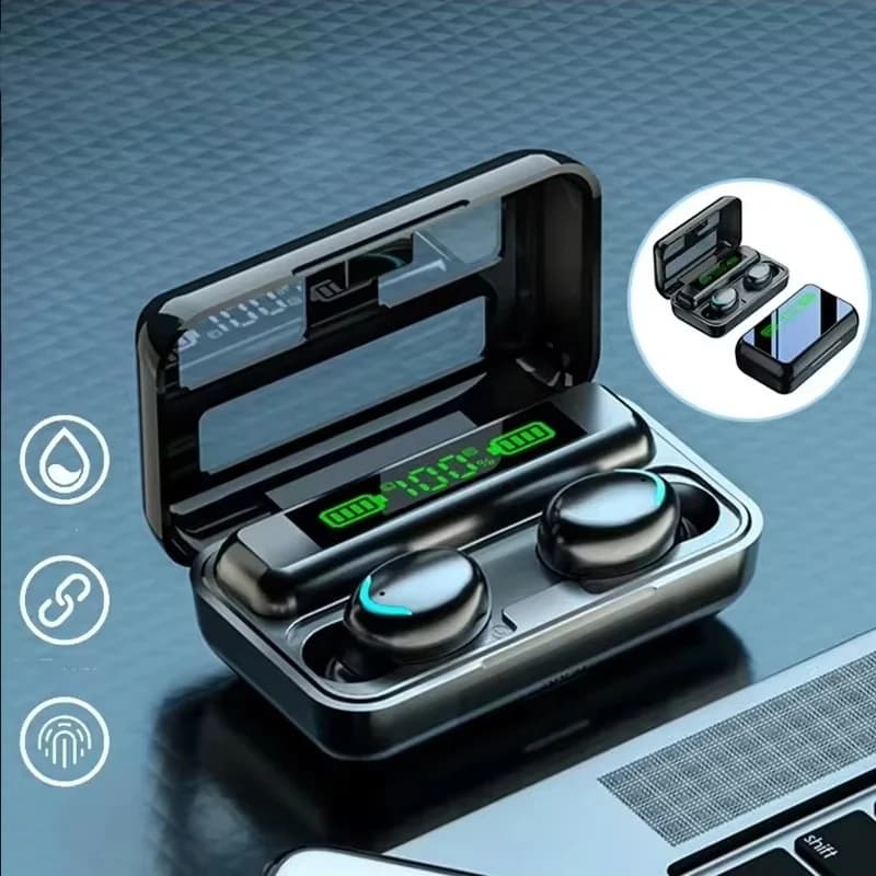 Auricolari TWS Bluetooth 5.0 Cuffie senza fili HiFi Stereo Sportive Impermeabili con Microfono e Funzione Vivavoce per iPhone Xiaomi