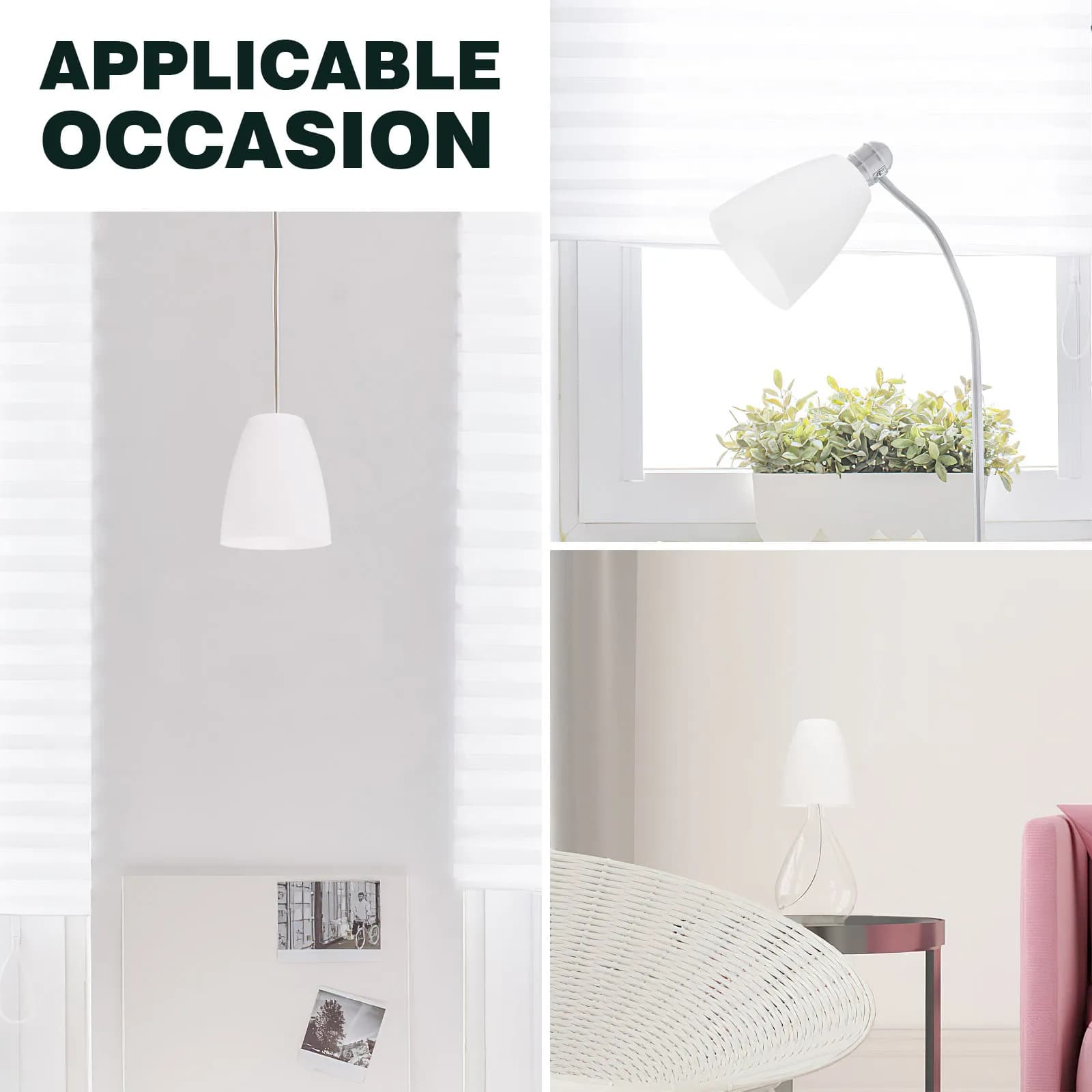 Replacement Plastic Lamp Shade for Table Lamp Small Decorative Light Cover Desk Lampshade Modern Simple Design Easy Installation
