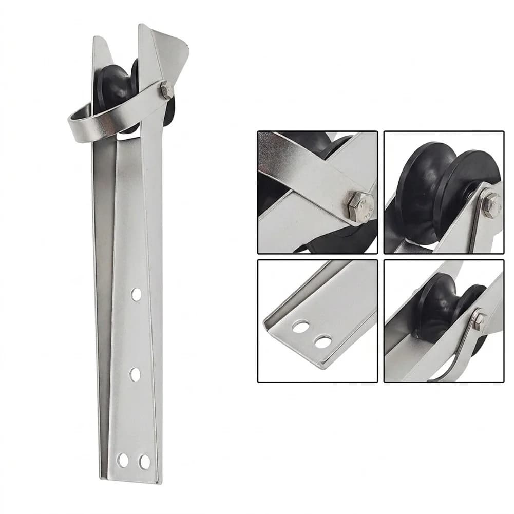 390mm Stainless Steel Anchor Roller Bracket 304 for Marine Application For Boat Yacht Vessel with Bolt On Hardware