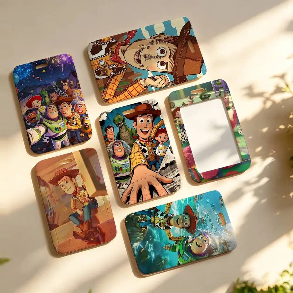 Classic-T-toy-StoryS NFC Contactless Sliding Card Sleeve For Student Cards, Bus Cards, ID Cards, And Work Permits
