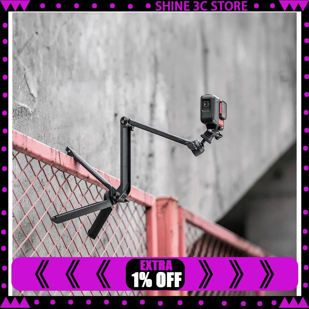 PGYTECH CapLock MantisPod Z P-GM-158 Foldable Mini Tripod Selfie Stick Quick Release Stand for Action Camera Vlog Photography