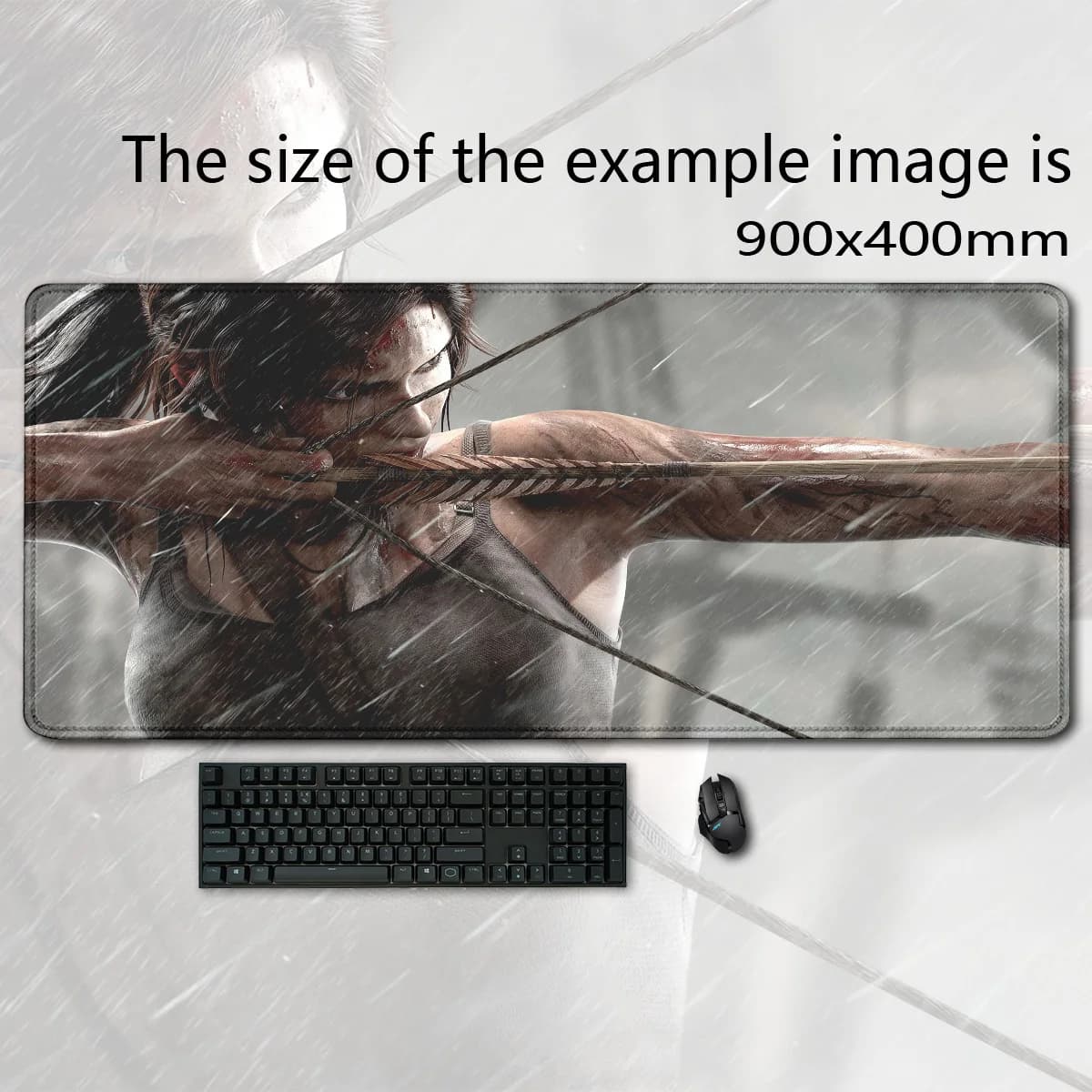 Tomb Raider liscivia anta Pc Decoration Board Gaming laptop scrivanie per Computer accessori per Desktop Mousepad 900x400 Gamer Rug Hot Pad