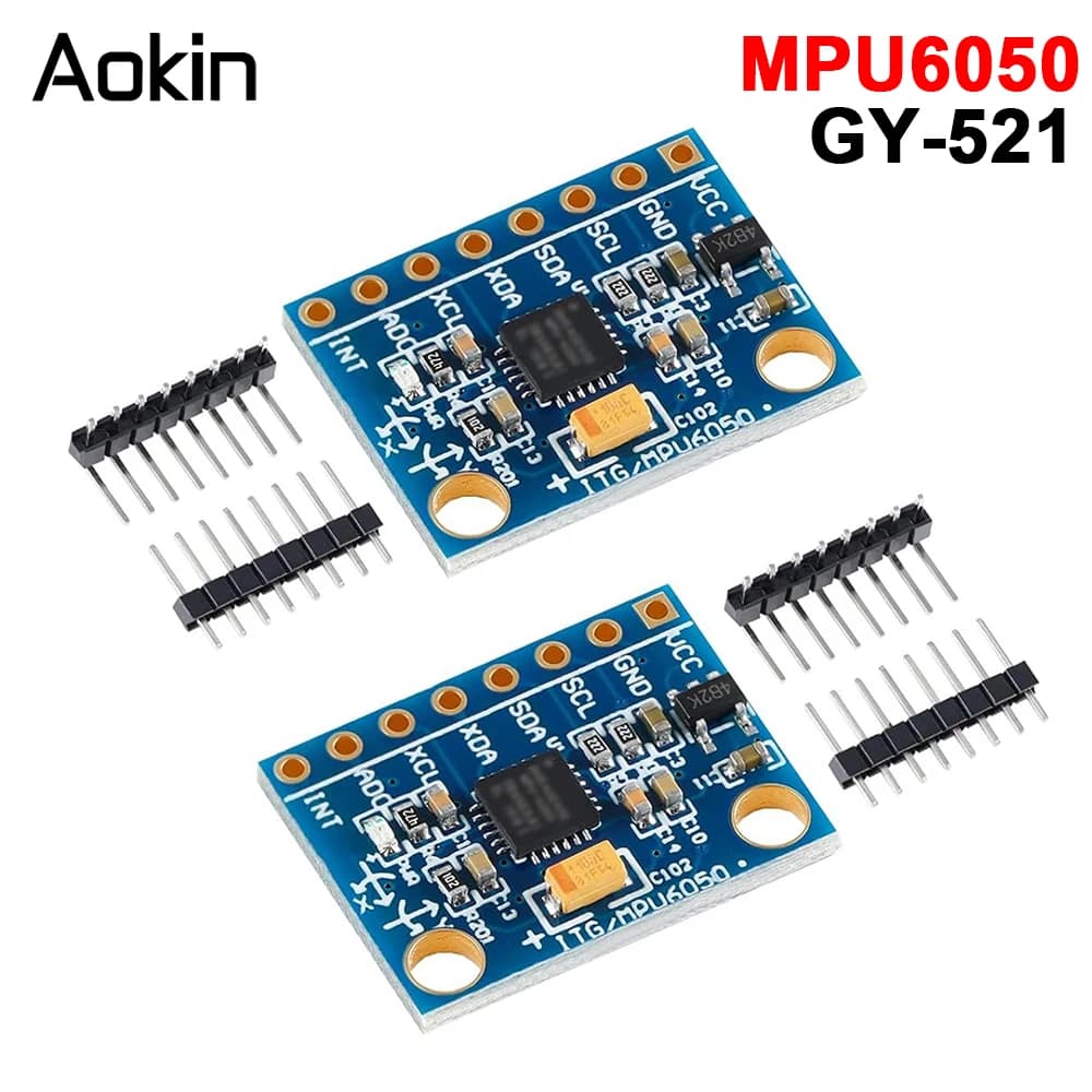 1/5/10pcs GY521 GY-521 MPU6050 IIC I2C Interface 3 Axes Analog Analog Sensor Module Accelerometer Compatible for Arduino