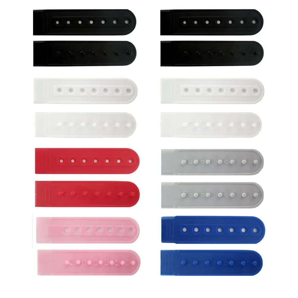 1 paio di cinturini di ricambio per cappelli snapback colorati - 6 colori con chiusura in plastica per berretto da baseball, estensori a scatto, colori ricchi