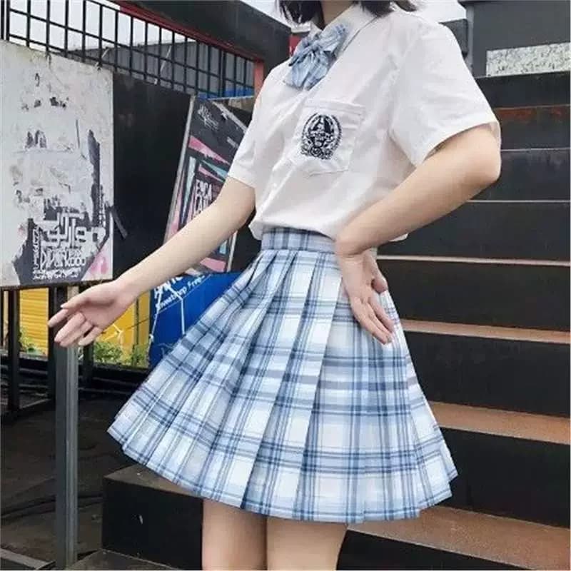Completo per bambini da 2 pezzi per ragazze, fiocco carino estivo + gonna a pieghe, set di abiti casual, abbigliamento per bambini