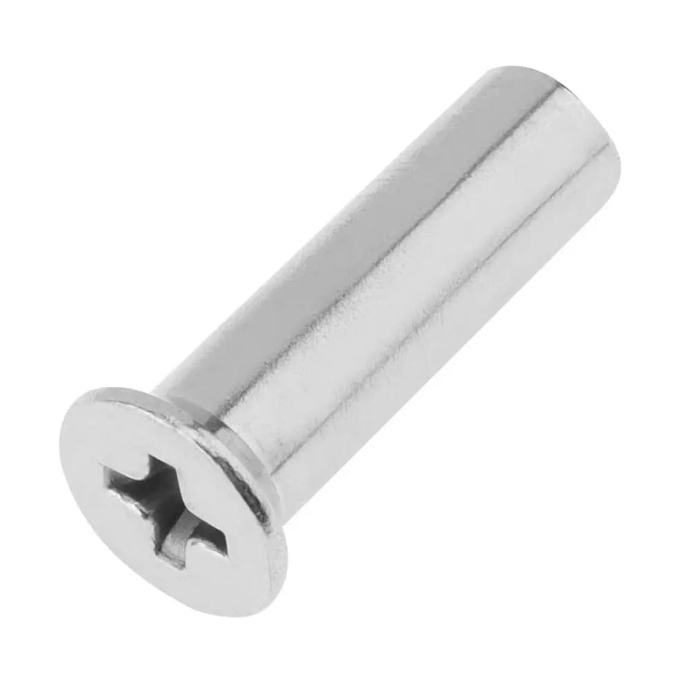 Set da 50 viti a strappo per maniglie, bulloni lunghi a croce per maniglie, viti antifurto a testa piatta svasata M4 x 60mm