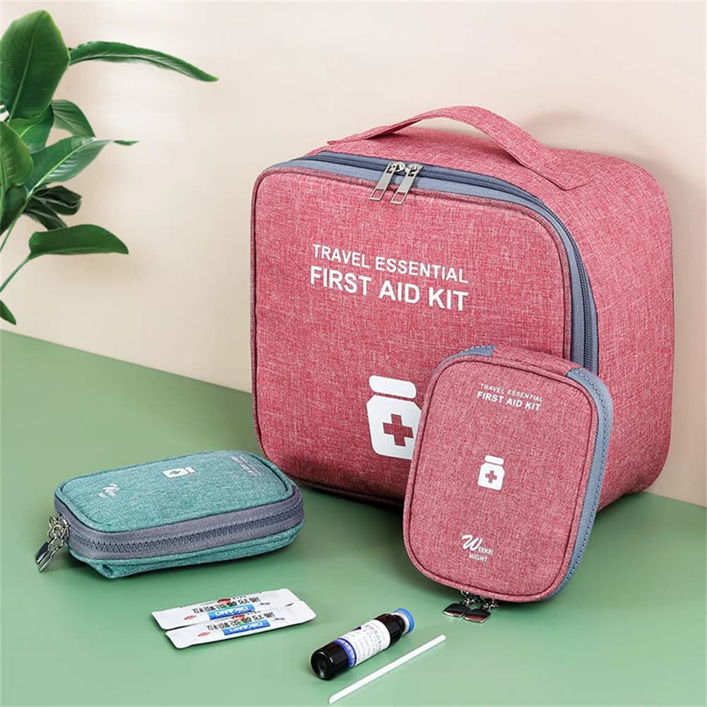 Kit di pronto soccorso da viaggio a casa Borsa per medicinali Capacità S/L Scatola medica Custodia per organizer Custodia di emergenza portatile per sopravvivenza all'aperto