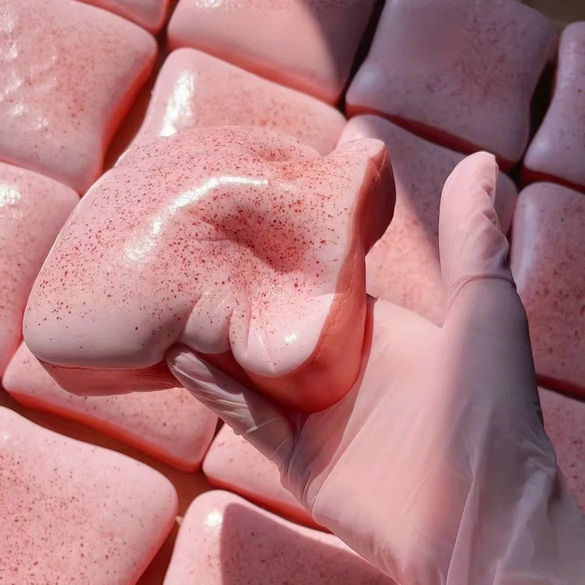 Squishy simulato pane tostato spremere giocattolo lento aumento giocattoli antistress giocattolo sensoriale agitarsi per l'ansia ADHD agitarsi giocattolo per bambini