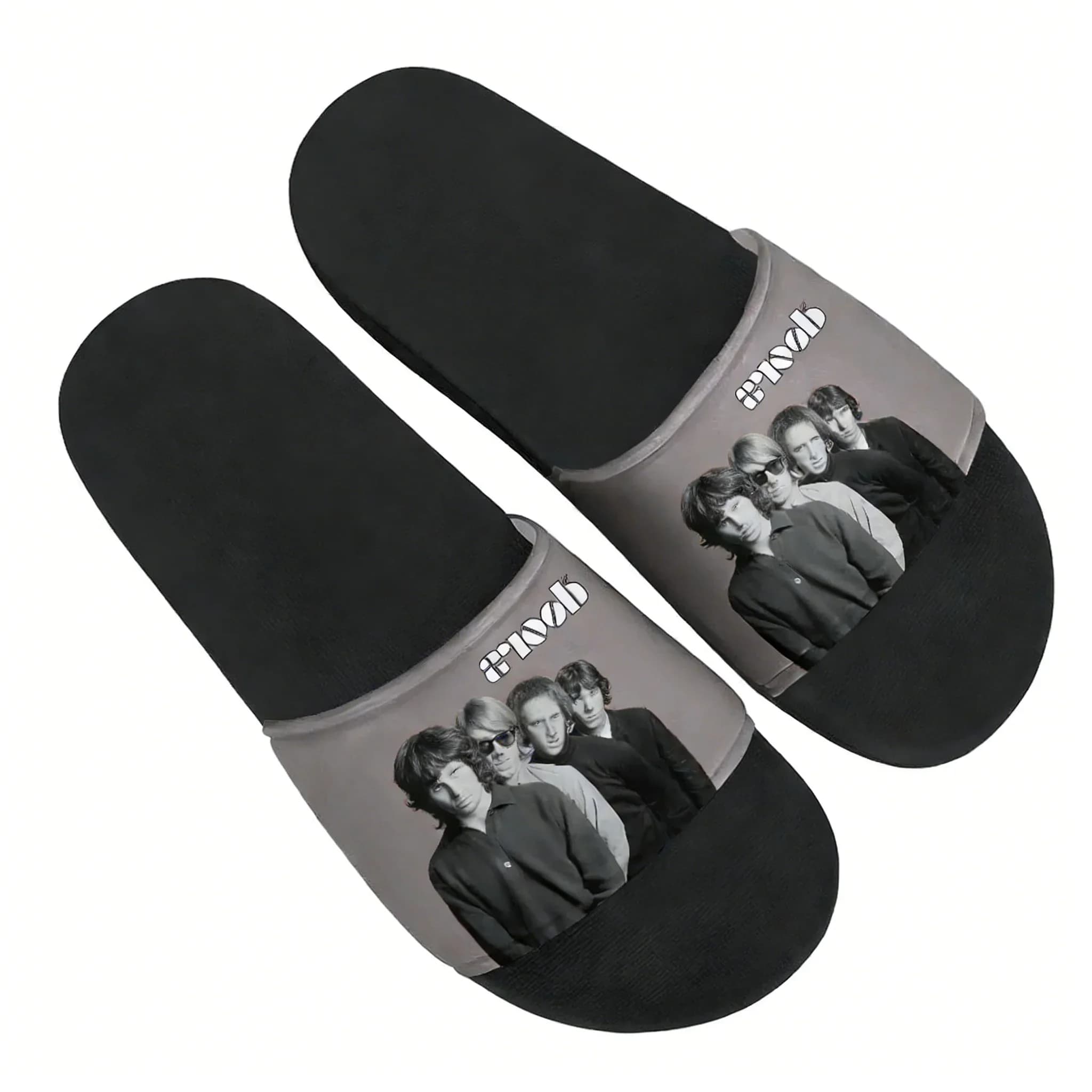 The Doors Infradito e Ciabatte da Casa Unisex per Adulti e Ragazzi, Sandali Casual alla Moda per Bagno e Piscina, Scarpe Acquatiche Personalizzate