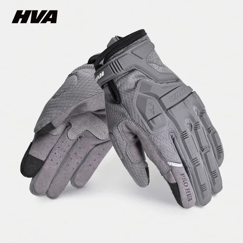 Guanti da moto da uomo Guanti da moto traspiranti con dita intere Guanti da corsa per touch screen in rete traspirante per moto da motocross